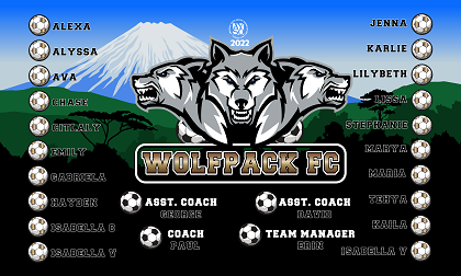 B3134 Wolfpack 3x5 Banner 