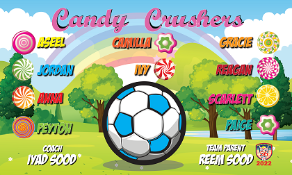 B3165 Candy Crushers 3x5 Banner 