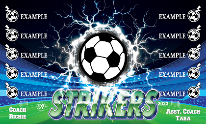 B2932 strikers 3x5 Banner 