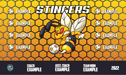 B2963 Stinging Bees 3x5 Banner 