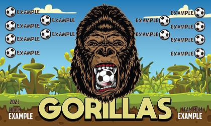 B2972 Gorillas 3x5 Banner 