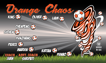 B3235 Orange Chaos 3x5 Banner 