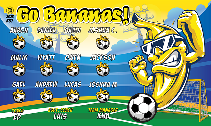 B3355 Go Bananas 3x5 Banner 