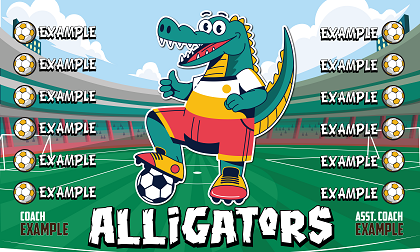 B3508 Alligators 3x5 Banner 