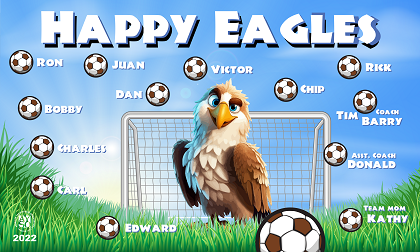 B3543 Happy Eagles 3x5 banner 