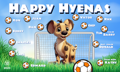 B3547 Happy Hyena 3x5 Banner 