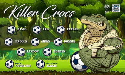 B3664 Killer Crocs 3x5 Banner 