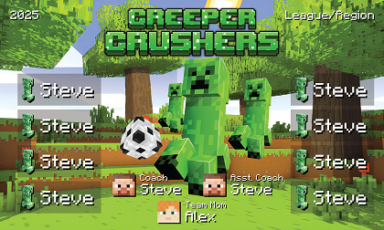B3892 Creeper Crushers 3x5 Banner 