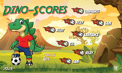 B3922 Dino-Scores 3x5 Banner 