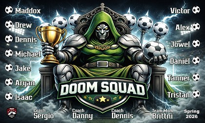 B4002 Doom Squad 3x5 Banner 