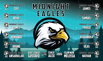 B4011 Midnight Eagles 3x5 Banner 
