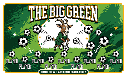B4061 Big Green Goats 3x5 Banner 