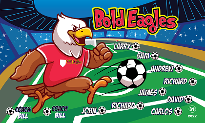 B3264 Bold Eagles 3x5 banner 
