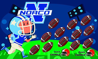 B3366 Norco Jaaf Football 3x5 Banner 